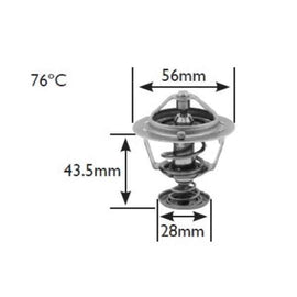 Mitsubishi Colt V (CJ2A) 1.5 12V Thermostat - 77 Deg C Thermostat Echlin