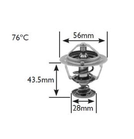 Mitsubishi Colt V (CJ2A) 1.5 12V Thermostat - 77 Deg C Thermostat Echlin