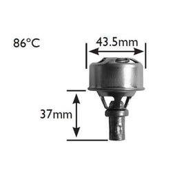 Renault 11/16/9 Thermostat - 86 Deg C Thermostat Echlin