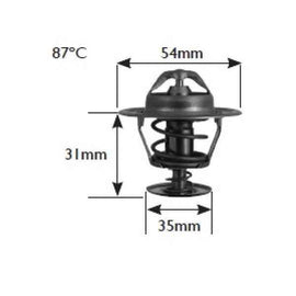 VW polo 1.9 tdi Thermostat - 87 Deg C - fits Audi/Volkswagen/Ford/Seat Thermostat Echlin