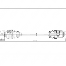 OPTIMA Front Driveshaft Complete - SKU DSB100 - SpareMe