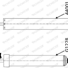 Shock Rear Ford Fiesta [3][4] Mazda 2 2007-2015 (MONROE)(44001) Shocks Monroe