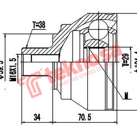 Outer Cv Joint Audi A6 C6 2.7Tdi 2004- Rs6 Quattro 2008- Ad3009 CV Joint Teknosa