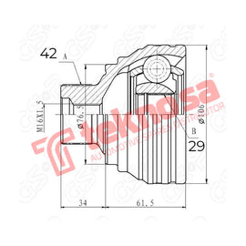Outer Cv Joint AUDI A5/A6 C7/A7/A8 D4