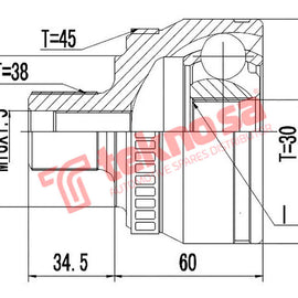 Outer Cv Joint AUDI A4 B5/A6 C5/VW Passat B5