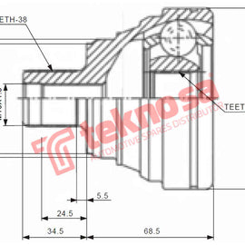 Outer Cv Joint AUDI S6 C4/500 C4/RS2 B4