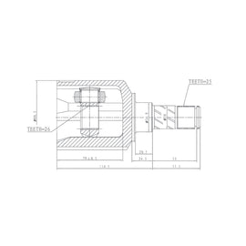 OPTIMA Front Inner Cv Joint - SKU AF4004 - SpareMe