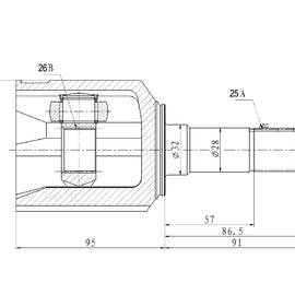 OPTIMA Front Inner Cv Joint - SKU AF4007 - SpareMe