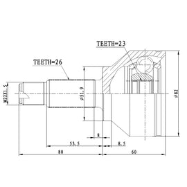 OPTIMA Front Outer Cv Joint - SKU AU3001 - SpareMe
