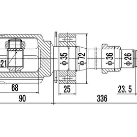 OPTIMA Front Inner Cv Joint - SKU AU4004 - SpareMe