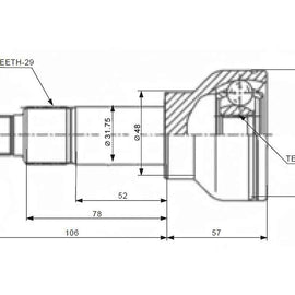 MINI (LEYLAND) AUSTIN - Front Outer Cv Joint | OPTIMA | AU5913