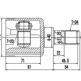 OPTIMA Front Inner Cv Joint - SKU AU6610 - SpareMe