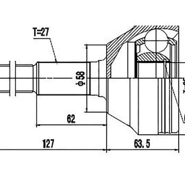 JEEP Cherokee - Front Outer Cv Joint | OPTIMA | CH3003