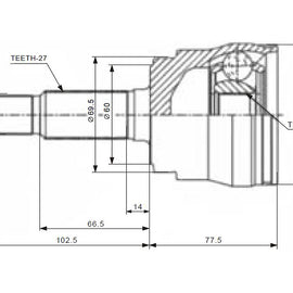 OPTIMA Rear Outer Cv Joint - SKU CH5925 - SpareMe