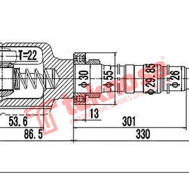 Inner Cv Joint Peugeot 206 1.4 1.6 1998-2010 Ct6642 CV Joint Teknosa