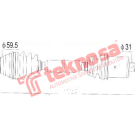 Vw Passat 08-12 /G5/G6/Caddy Rh Audi A3 2.0Fsi 2003- Seat Altea Leon Vw Golf Jetta Passat 2.0Fsi 2004- Dau201 CV Joint Teknosa