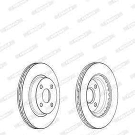 Brake Disc Vented Front Toyota Corolla/Conquest (Single) Brake Disc FERODO