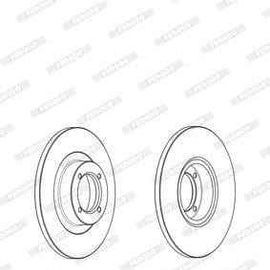 Brake Disc Vented Front Nissan 1400 Ldv (Single) Brake Disc FERODO