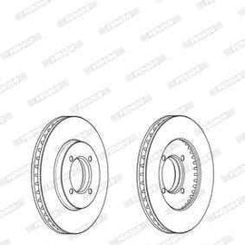 Brake Disc Vented Front Toyota Condor 4X2 (Single) Brake Disc Ferodo