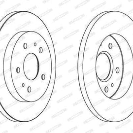 Brake Disc Solid Front Daihatsu Terios J1/ J2 (Single) Brake Disc FERODO