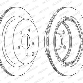 Brake Disc (Pair) Nissan Murano 3.5 - Rear (Set) Brake Disc FERODO