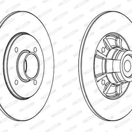 Brake Disc Rear Renault Clio Ii (Single) Brake Disc FERODO