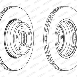 Brake Disc Front Bmw 5 (Single) Brake Disc Ferodo