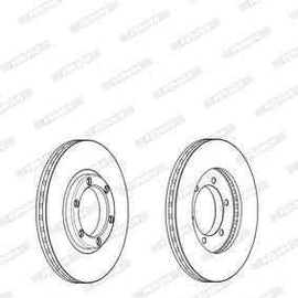 Brake Disc Vented Front Isuzu Relay (Single) Brake Disc FERODO