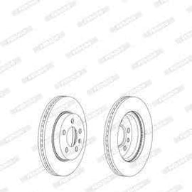 Brake Disc Vented Front Vw Amarok (Single) Brake Disc FERODO