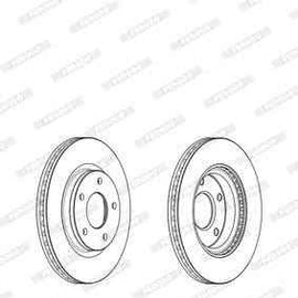Brake Disc Vented Front Nissan Juke (Single) Brake Disc FERODO