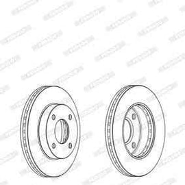 Brake Disc Vented Front Nissan Nv200 (Single) Brake Disc OPTIMA