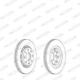Brake Disc Vented Front Chev Aveo/ Sonic (Single) Brake Disc Ferodo