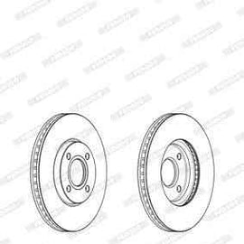 Brake Disc Vented Front Ford Ecosport (Single) Brake Disc FERODO