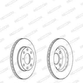 Brake Disc Vented Front Honda Jazz (Single) Brake Disc FERODO