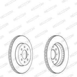 Brake Disc Vented Front Honda 1.5 Mobilio Vtec (Single) Brake Disc FERODO