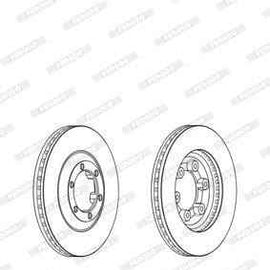 Brake Disc Vented Front Isuzu Kb240/250 (Single) Brake Disc FERODO