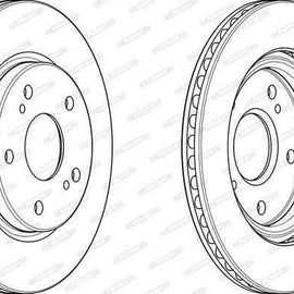Brake Disc Front Suzuki Ertiga (Single) Brake Disc FERODO