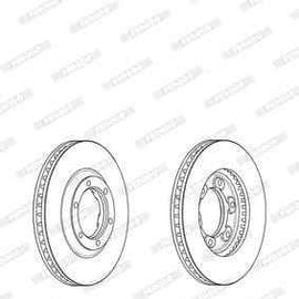Brake Disc Vented Front Isuzu Kb 2.4 2007 (Single) Brake Disc FERODO