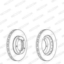 Brake Disc Front Toyota Land Cruiser 70 (Single) Brake Disc FERODO