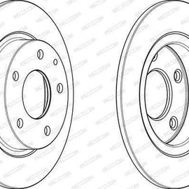 Brake Disc Rear Mazda 3 (Single) Brake Disc FERODO