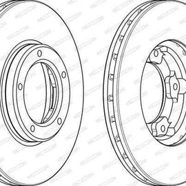 Brake Disc Front C.A.M Inyathi Bus (Single) Brake Disc FERODO