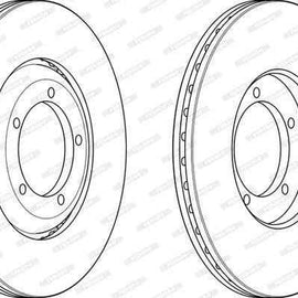Brake Disc Front Mahindra Bolero Camper Pi (Single) Brake Disc FERODO