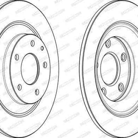 Brake Disc Rear Mazda Cx-5 (Single) Brake Disc FERODO