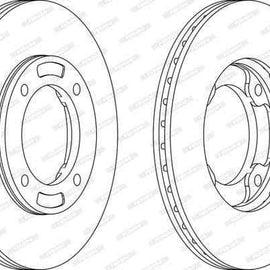 Brake Disc Front Toyota Avanza Ii (Single) Brake Disc FERODO