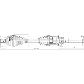 OPTIMA Front Driveshaft Complete - SKU DFI205 - SpareMe