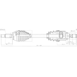 OPTIMA Front Driveshaft Complete - SKU DFO202 - SpareMe