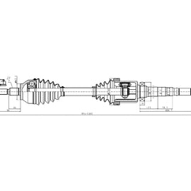 OPTIMA Front Driveshaft Complete - SKU DFO209 - SpareMe