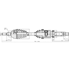 OPTIMA Front Driveshaft Complete - SKU DFO211 - SpareMe