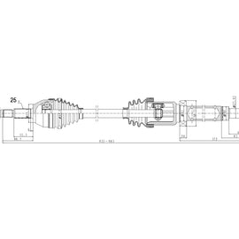 OPTIMA Front Driveshaft Complete - SKU DFO219 - SpareMe