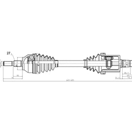 OPTIMA Front Driveshaft Complete - SKU DFO220 - SpareMe
